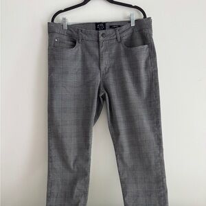 Ben Sherman Men's Plaid Stretch Slim Fit Slacks